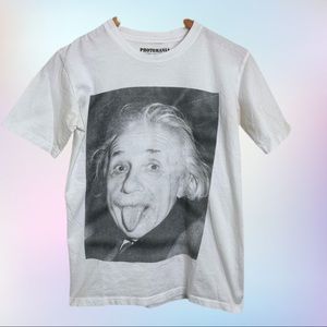 Albert Einstein Tongue Graphic Tee